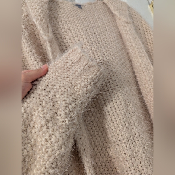 Charlotte Russe long fuzzy cardigan - Picture 2 of 4